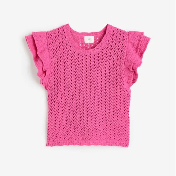 H&M Pointelle-knit Top | M - Picture 2 of 8